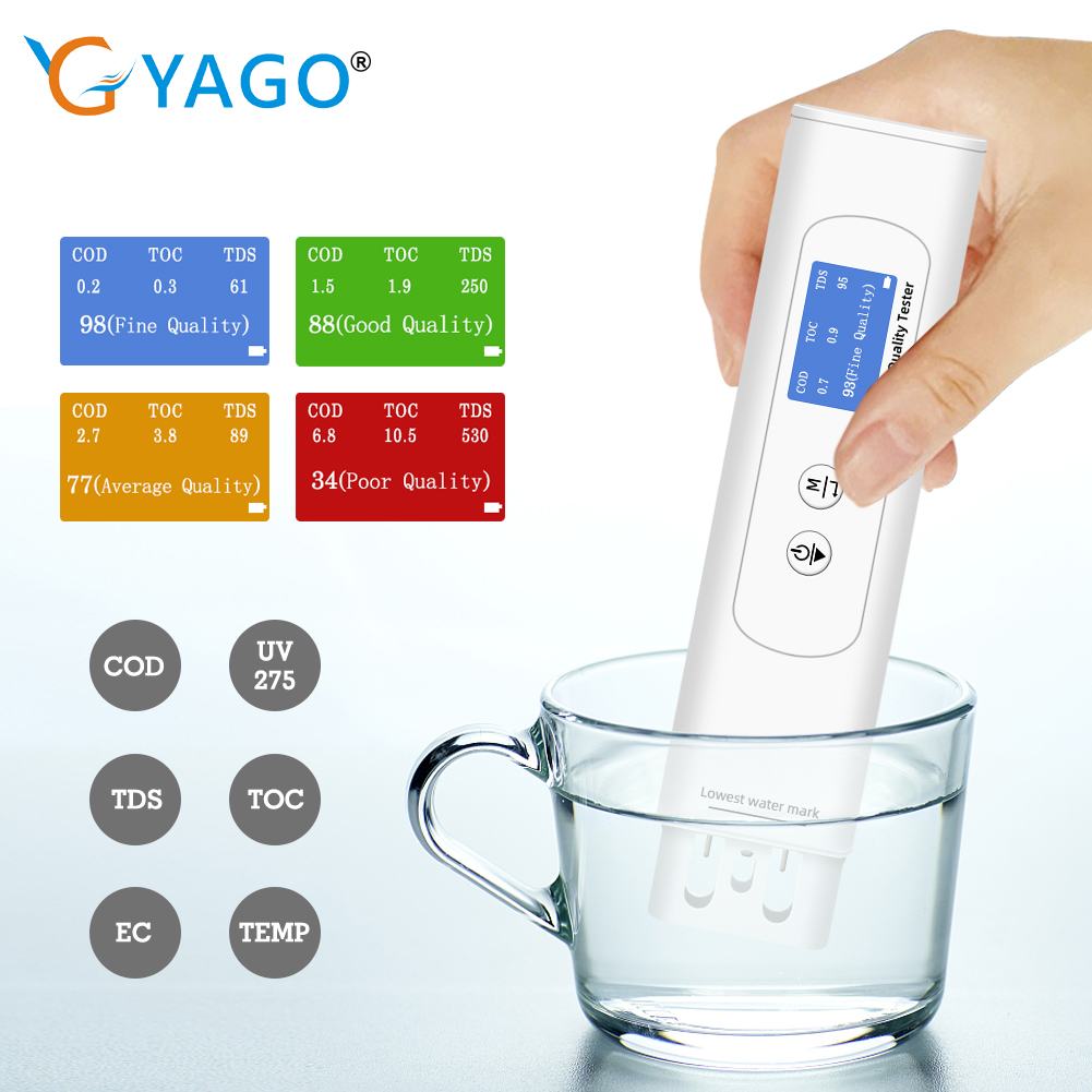 Ec Meter Digital - Wasserqualitätstester TDS-Messgerät COD TOC EC TEMP