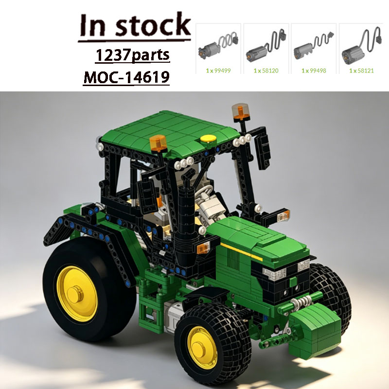 Urban Farming Building - MOC-14619 Urban Farming Traktor-Bausteinmodell, 1237 Teile,