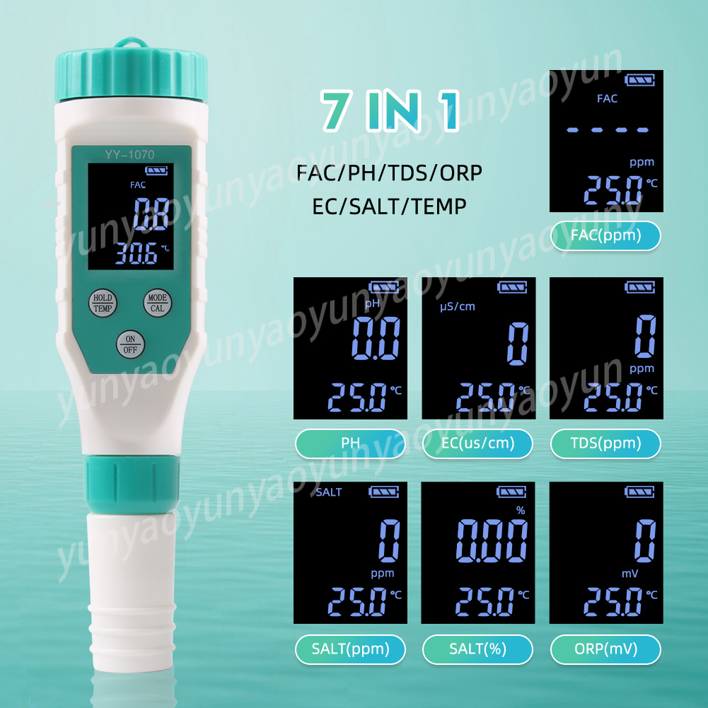 7-in-1 Digitaler Wasserqualitä – Ec Meter Digital Bewertung und Preis