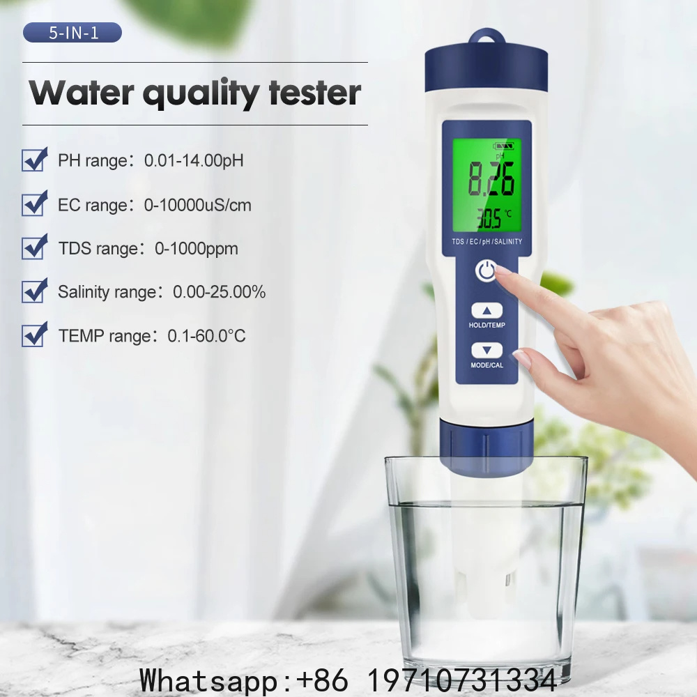 5-in-1-Digital-PH-Meter, TDS-E – Ec Meter Digital Bewertung und Preis