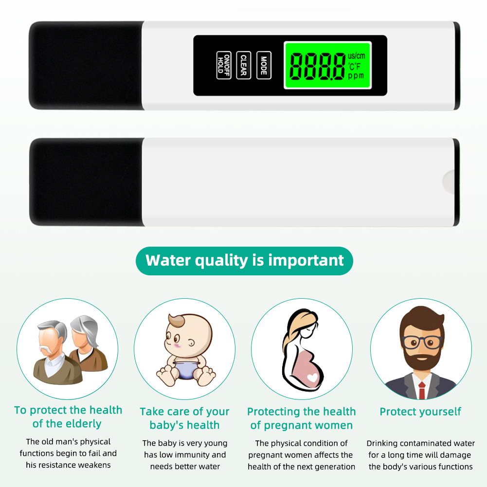 4-in-1 Digitaler Wassertester  – Ec Meter Digital Bewertung und Preis